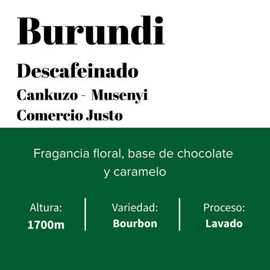 Burundi - Musenyi - Descafeinado - Lavado