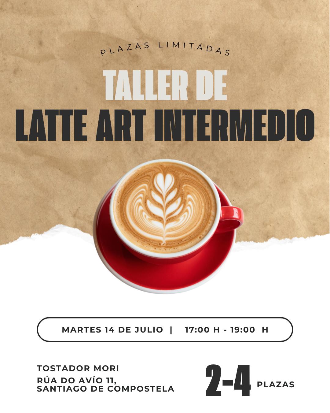 ✨ Taller de Latte art Intermedio✨ Martes 14/07/26 - Nivel Intermedio