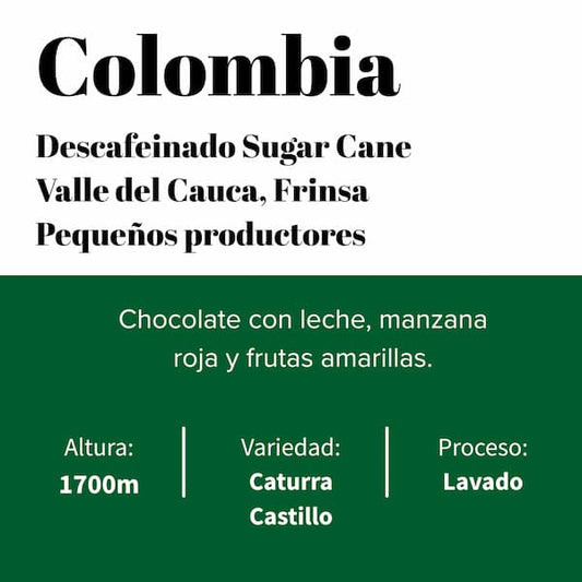 Colombia - Valle del Cauca - Descafeinado - Lavado