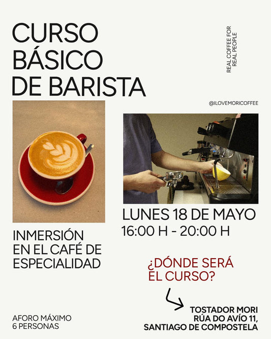 ✨ Curso de Barista Básico · 4h de inmersión en café de especialidad · 18/05/26✨